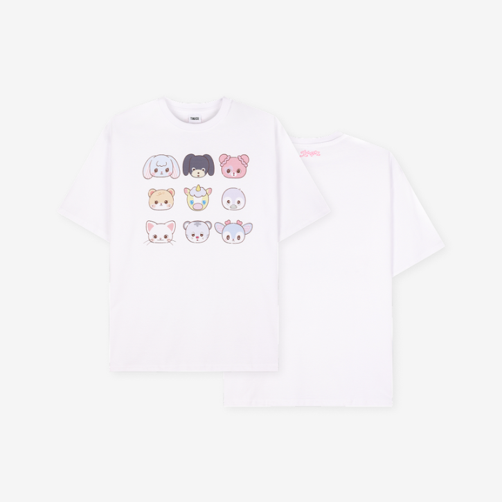 PRE-ORDER - TWICE - TWICE THE THRILL POP UP OFFICAL MD T-SHIRT (WHITE)
