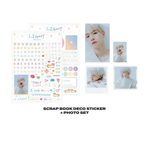 BAEKHYUN - LIGHTS BEYOND LIVE DECO SET & PHOTOCARD
