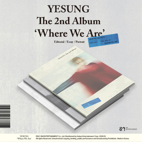PRE-ORDER - YESUNG - WHERE WE ARE (PHOTOBOOK VER.)