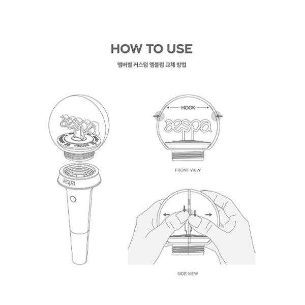 AESPA OFFICIAL FANLIGHT CUSTOM EMBLEM