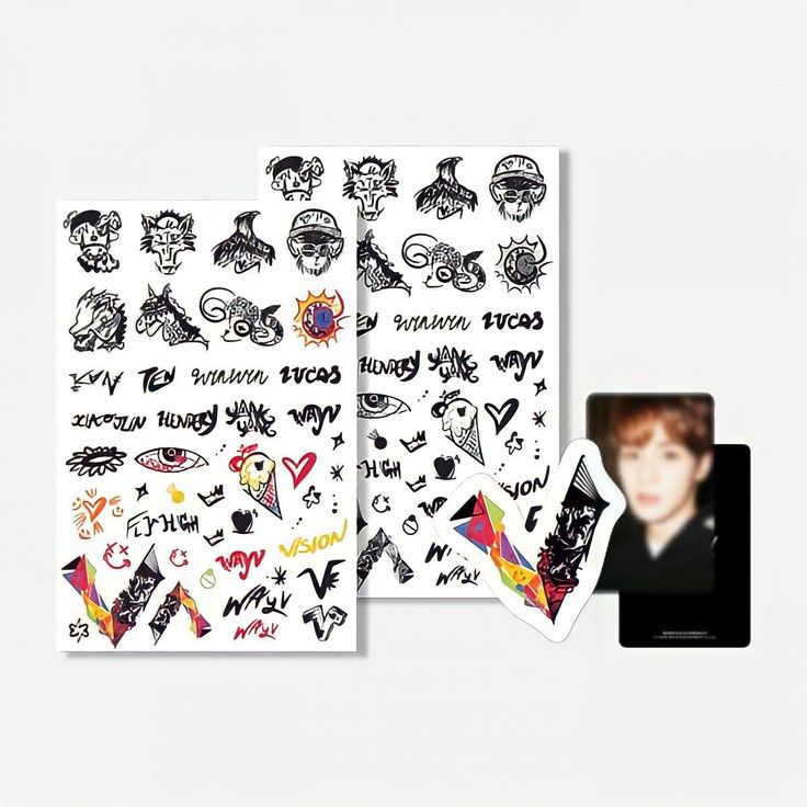 WAYV - TATTOO STICKER & PHOTOCARD SET (DESIGNED BY TEN)