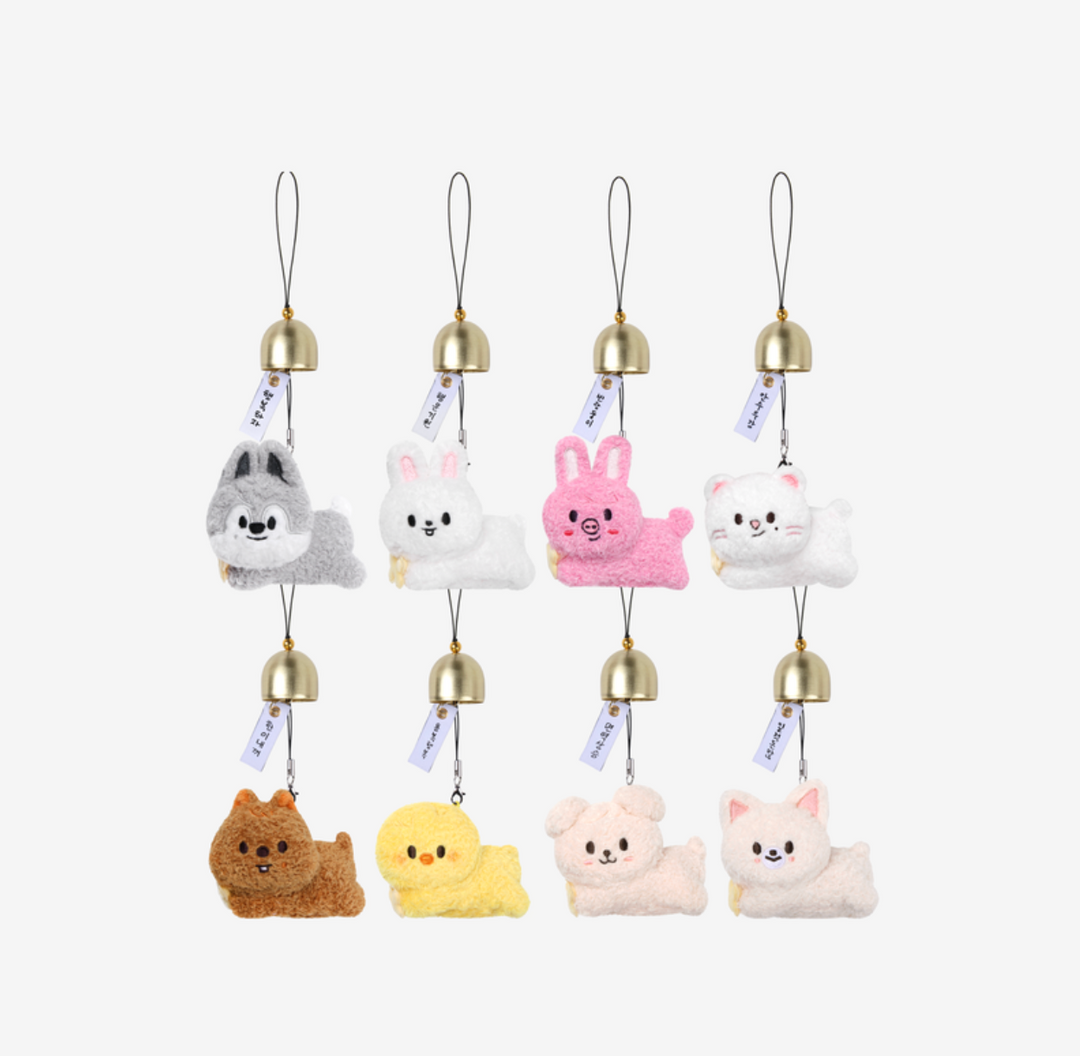 STRAY KIDS - RUN IT MD - SKZOO PLUSH DOOR BELL KEYRING