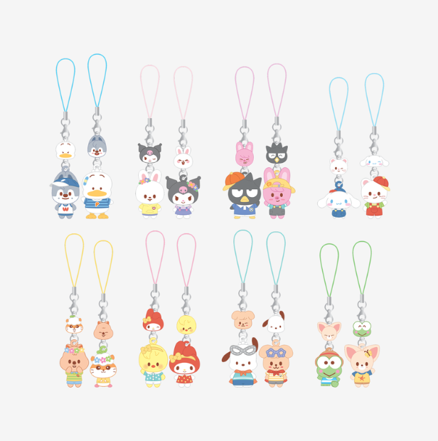 PRE-ORDER - STRAY KIDS SKZOO X SANRIO - MINI FIGURE COUPLE KEYRING