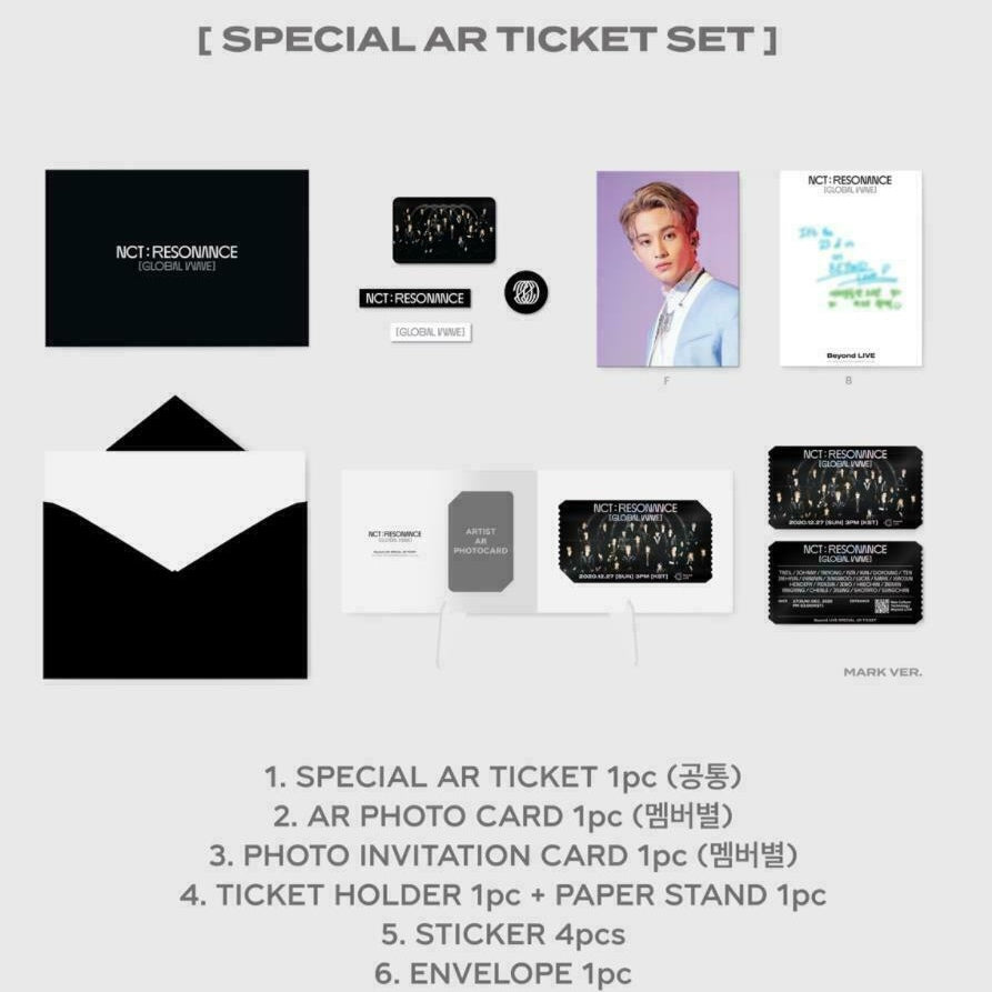 NCT - 2020 RESONANCE BEYOND LIVE AR TICKET & PHOTOCARD