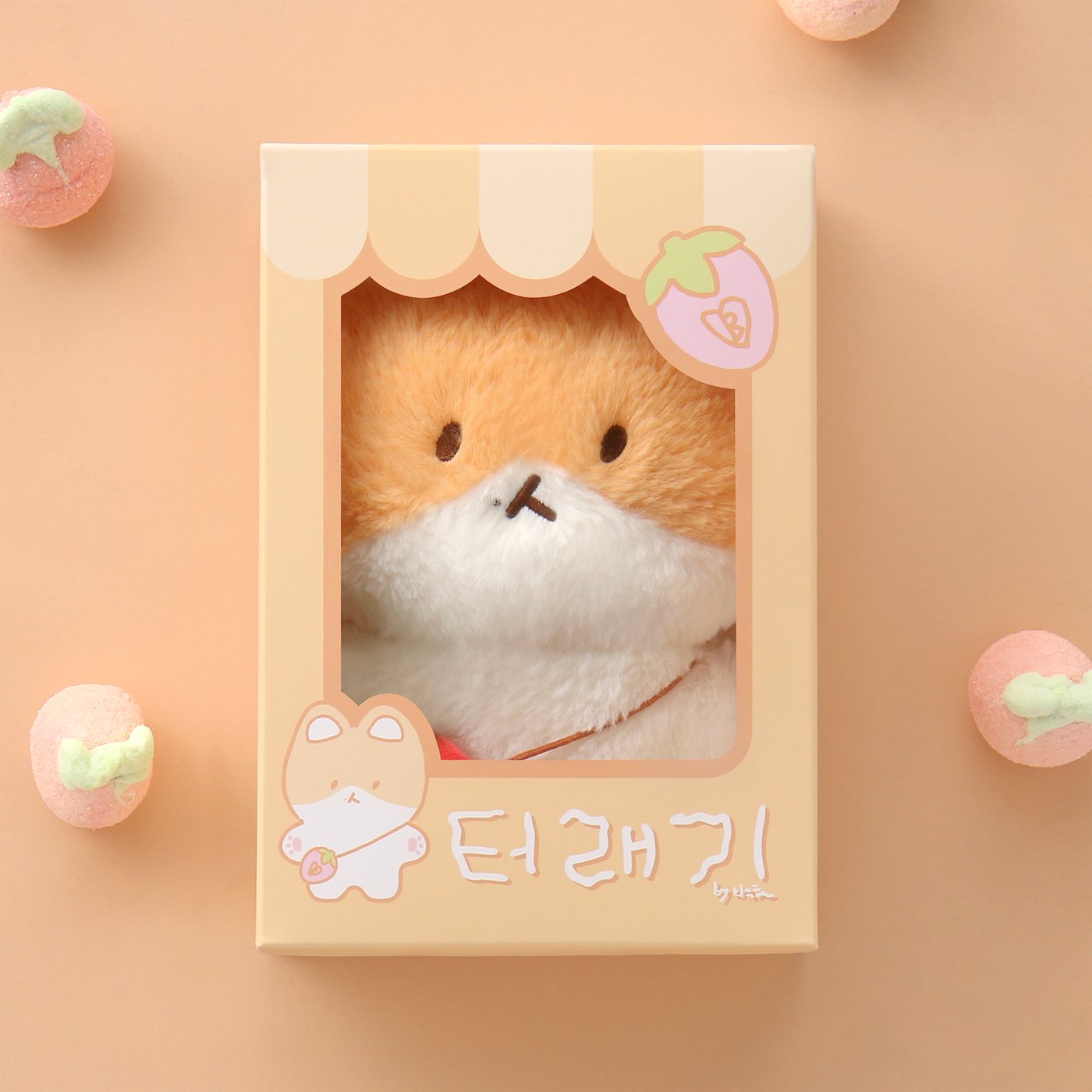 EXO BAEKHYUN 20CM TEOLAEGI PLUSH DOLL & AR VOICE CARD