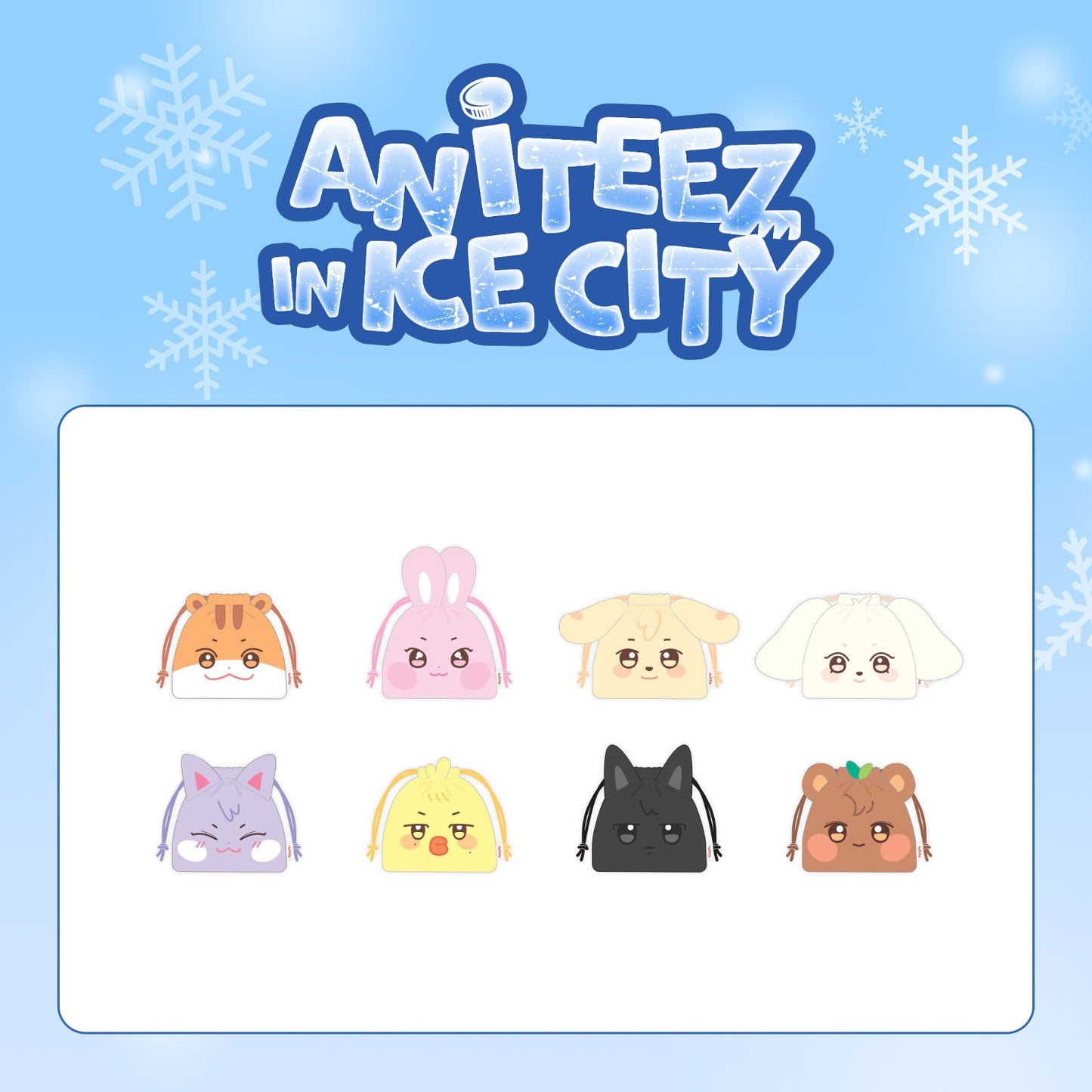 PRE-ORDER - ATEEZ X ANITEEZ 'ANITEEZ IN ICE CITY' - STRING POUCH