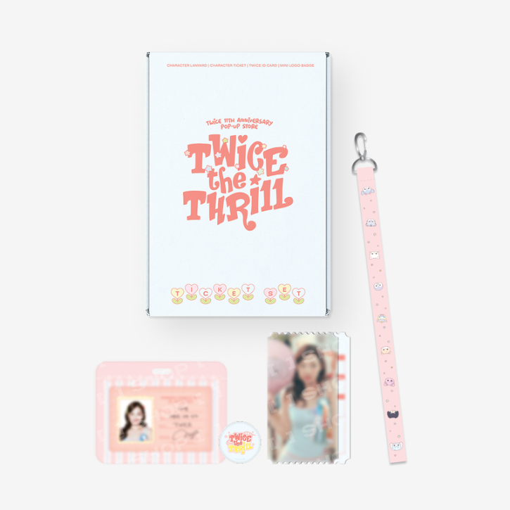 PRE-ORDER - TWICE - TWICE THE THRILL POP UP OFFICAL MD TWICE LAND TICKET SET