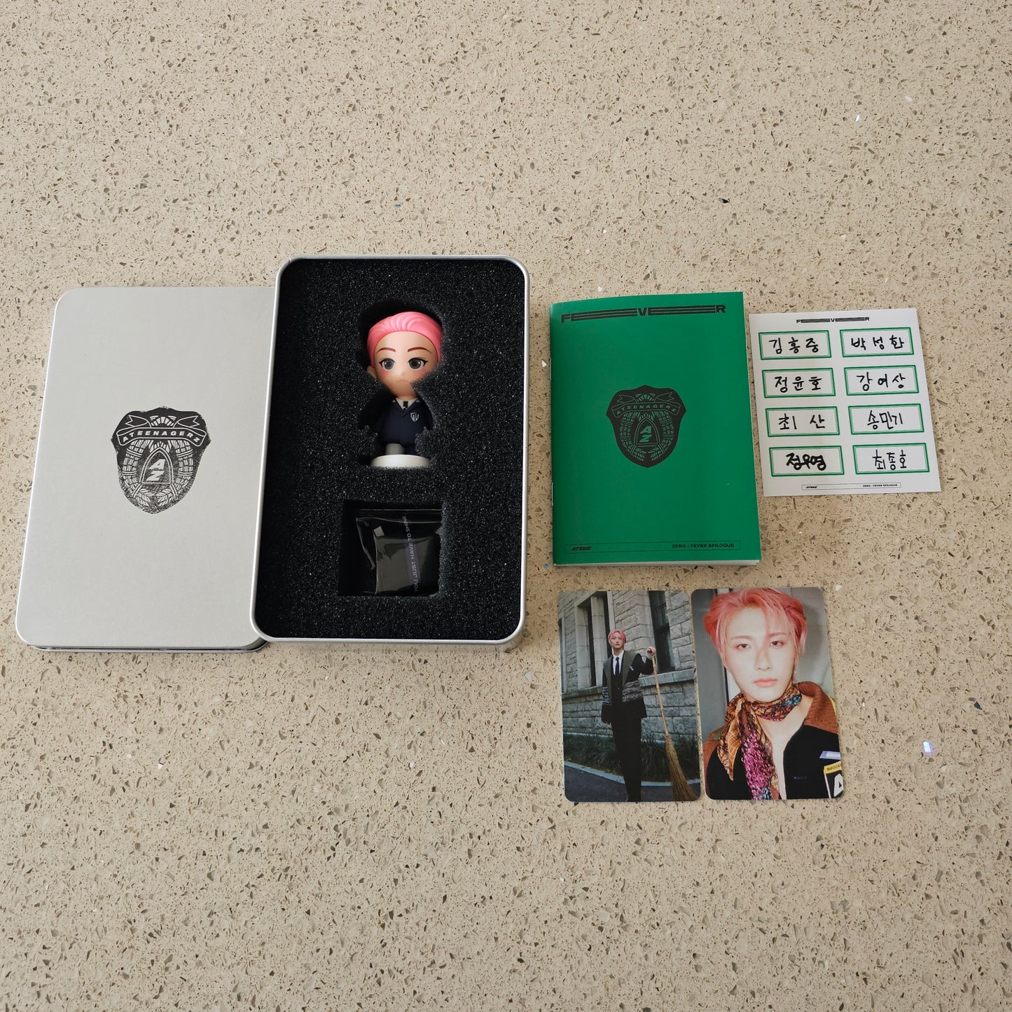 [OPENED] ATEEZ - ZERO : FEVER EPILOGUE 8TH MINI ALBUM FIGURE DIARY VER. (SEONGHWA VER.)