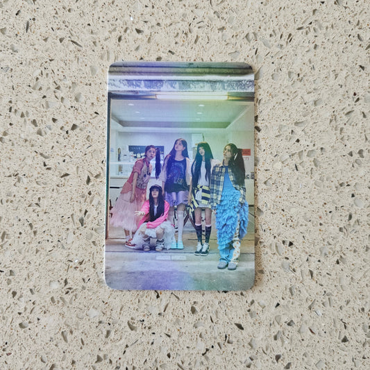ILLIT - SUPER REAL ME MUSIC KOREA HOLOGRAPHIC GROUP PHOTOCARD