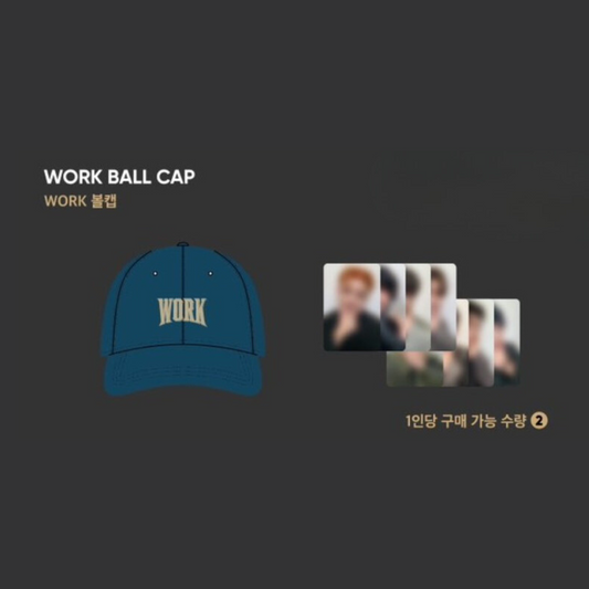 PRE-ORDER - ATEEZ GOLDEN HOUR MERCH - WORK BALL CAP