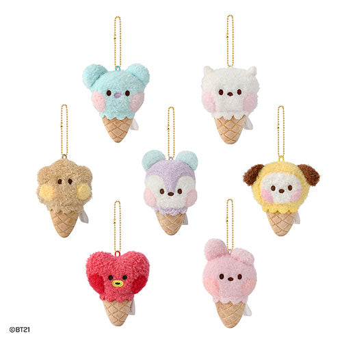 BT21 PLUSH KEYRING (ICE CREAM VER.)