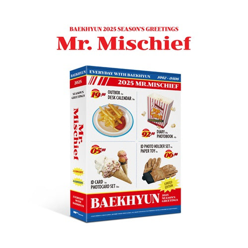 PRE-ORDER - BAEKHYUN 2025 SEASON'S GREETINGS 'MR. MISCHIEF'