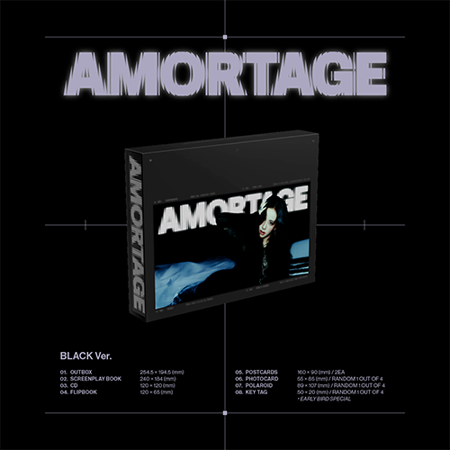 JISOO - AMORTAGE (EXCLUSIVE EDITION - BLACK VER.)
