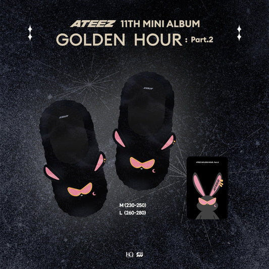 PRE-ORDER - ATEEZ - GOLDEN HOUR: PART 2 POP-UP MD - MITO FUR SLIPPERS