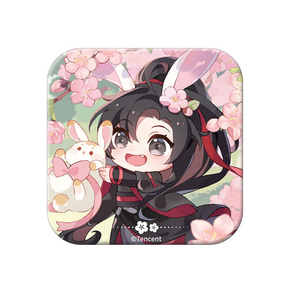 THE GRANDMASTER OF DEMONIC CULTIVATION TAO HUA XU SQUARE TIN BADGE (WEI WUXIAN VER.)