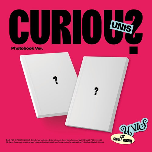 PRE-ORDER - UNIS - CURIOUS (PHOTOBOOK VER. - RANDOM VER.)