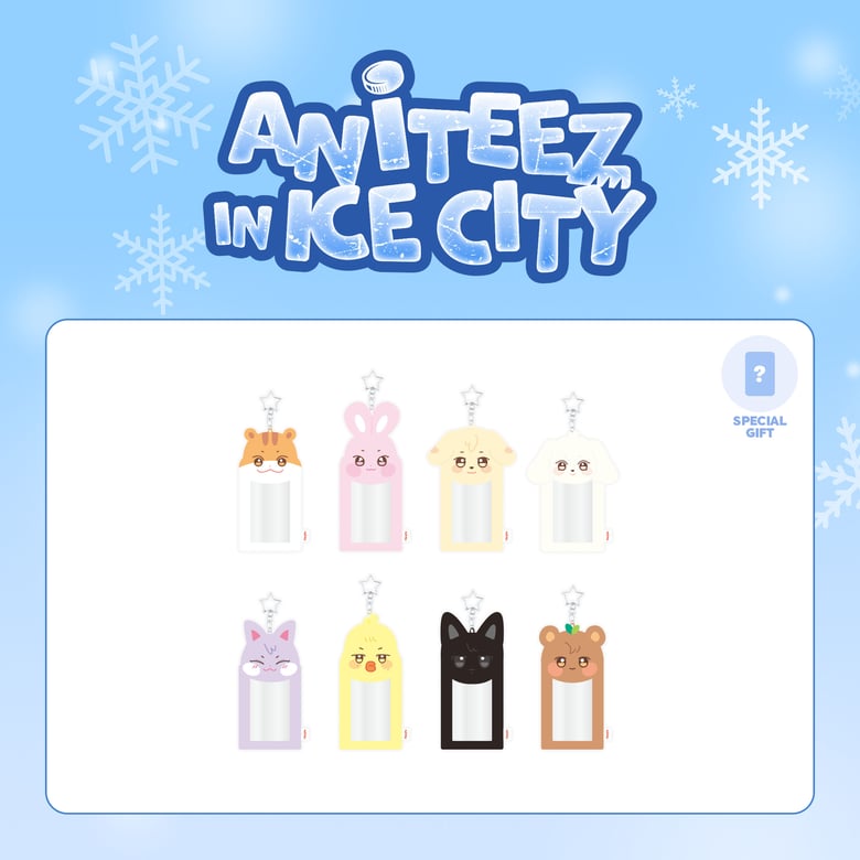 ATEEZ X ANITEEZ 'ANITEEZ IN ICE CITY' - PLUSH PHOTOCARD HOLDER KEYRING