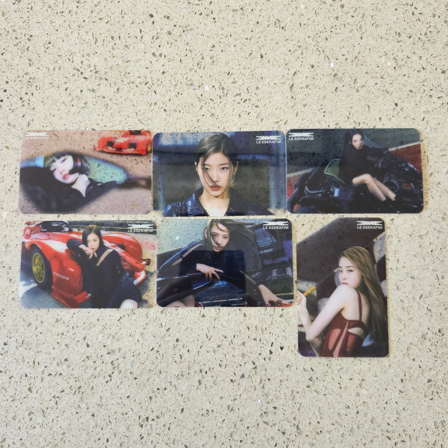 LE SSERAFIM - FEARLESS MUSIC KOREA POB TRANSPARENT PHOTOCARDS