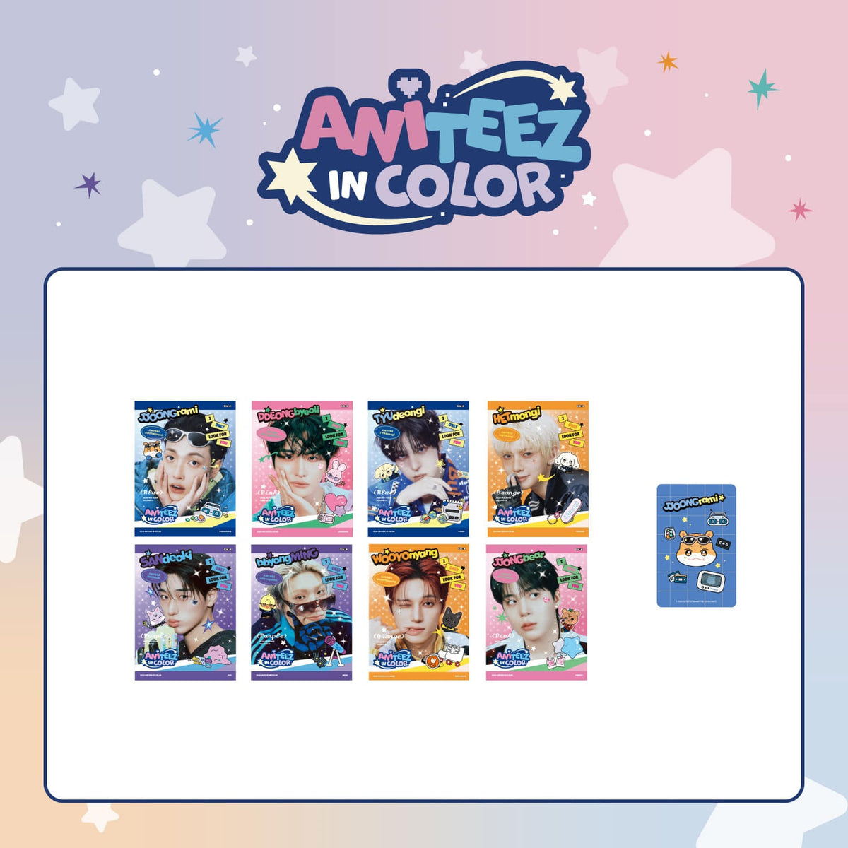 PRE-ORDER - ATEEZ - ANITEEZ IN COLOR POP UP MD MINI PHOTOBOOK