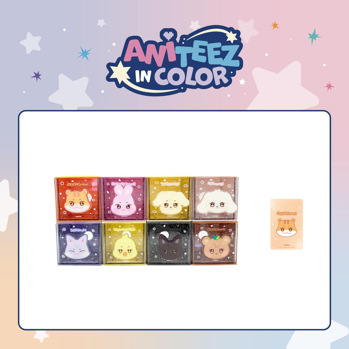 PRE-ORDER - ATEEZ - ANITEEZ IN COLOR POP UP MD COLORFUL STORAGE BOX