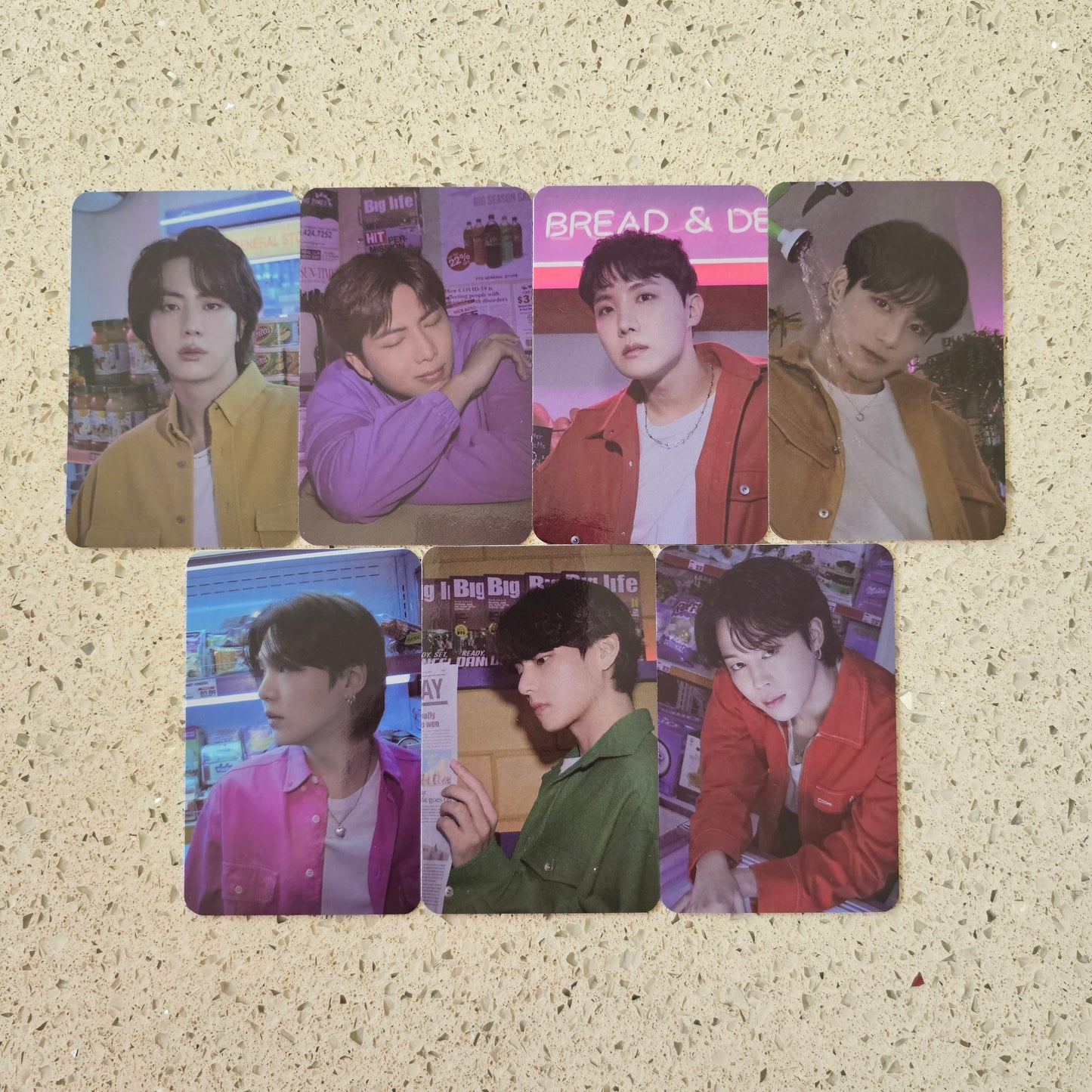 BTS - PERMISSION TO DANCE ON STAGE - LIVE MUSIC KOREA POB PHOTOCARDS