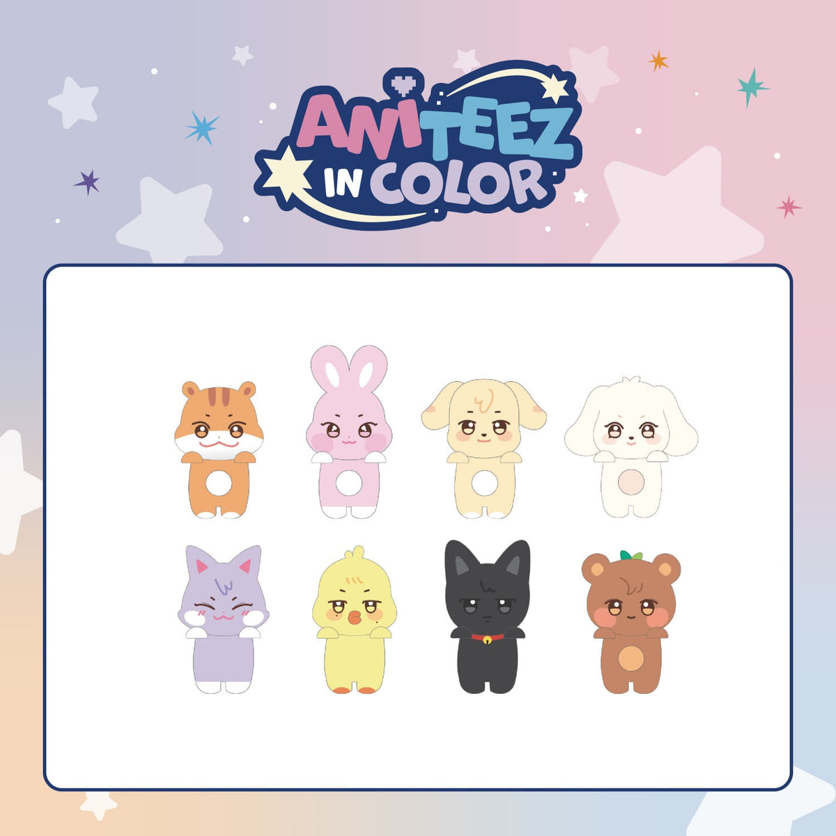 PRE-ORDER - ATEEZ - ANITEEZ IN COLOR POP UP MD MINI DECO FIGURE